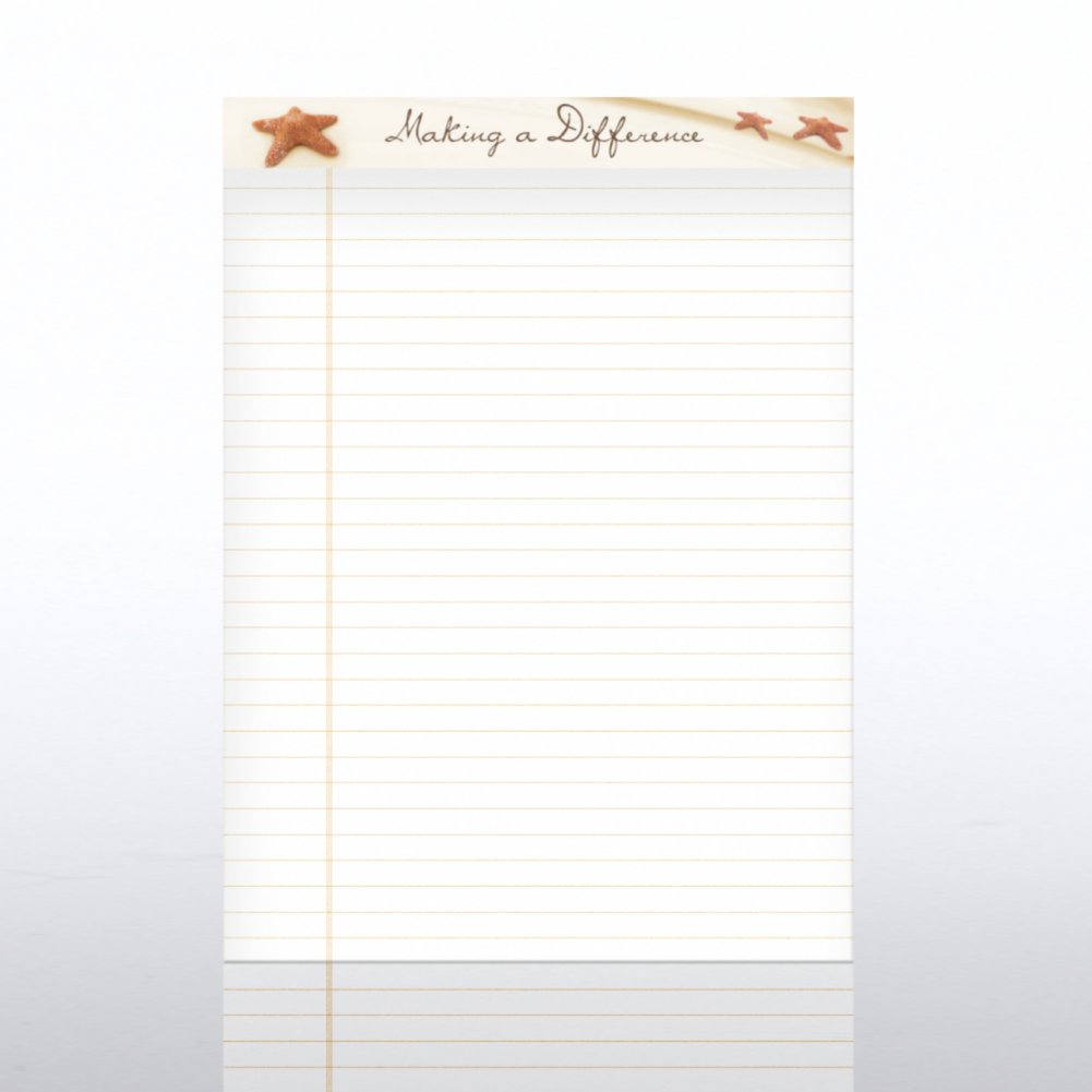 Full-Size Notepads - Starfish: Making a Difference