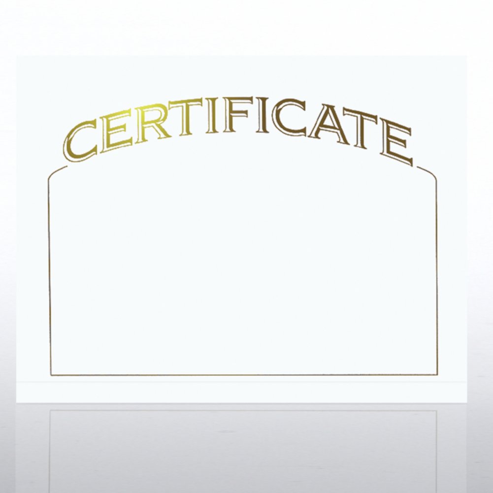 Foil Certificate Paper - Certificate - White