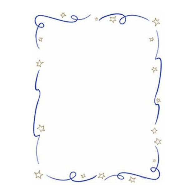 Border Paper - Stars & Streamers