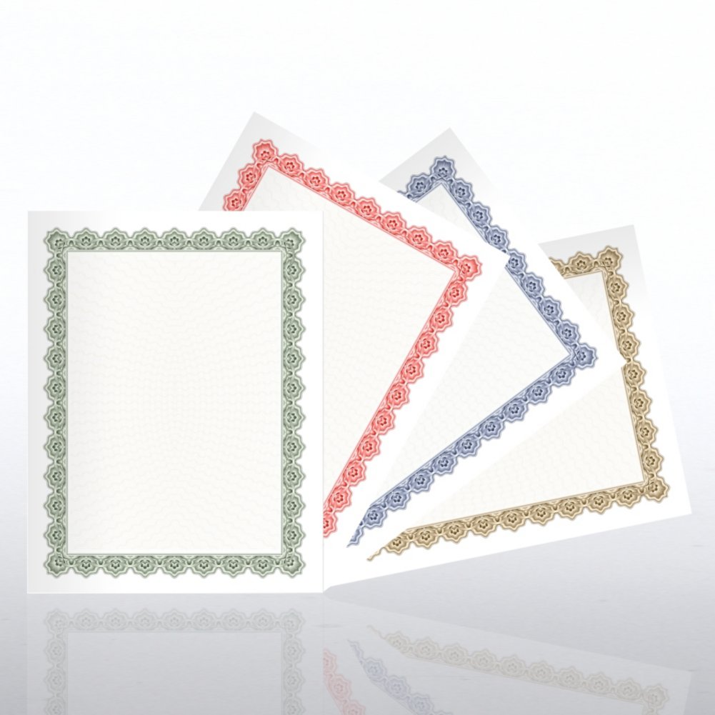Certificate Paper Sampler - Scallop Design