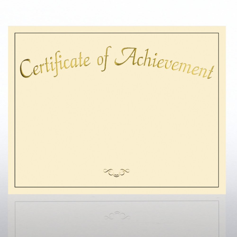Foil Certificate Paper - Certificate of Achievement CARD1