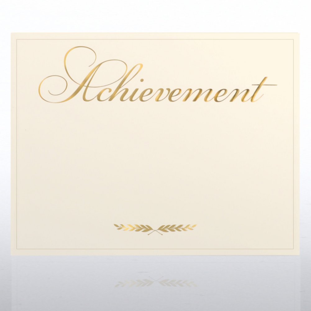 Foil Certificate Paper - Laurel Achievement CARD1