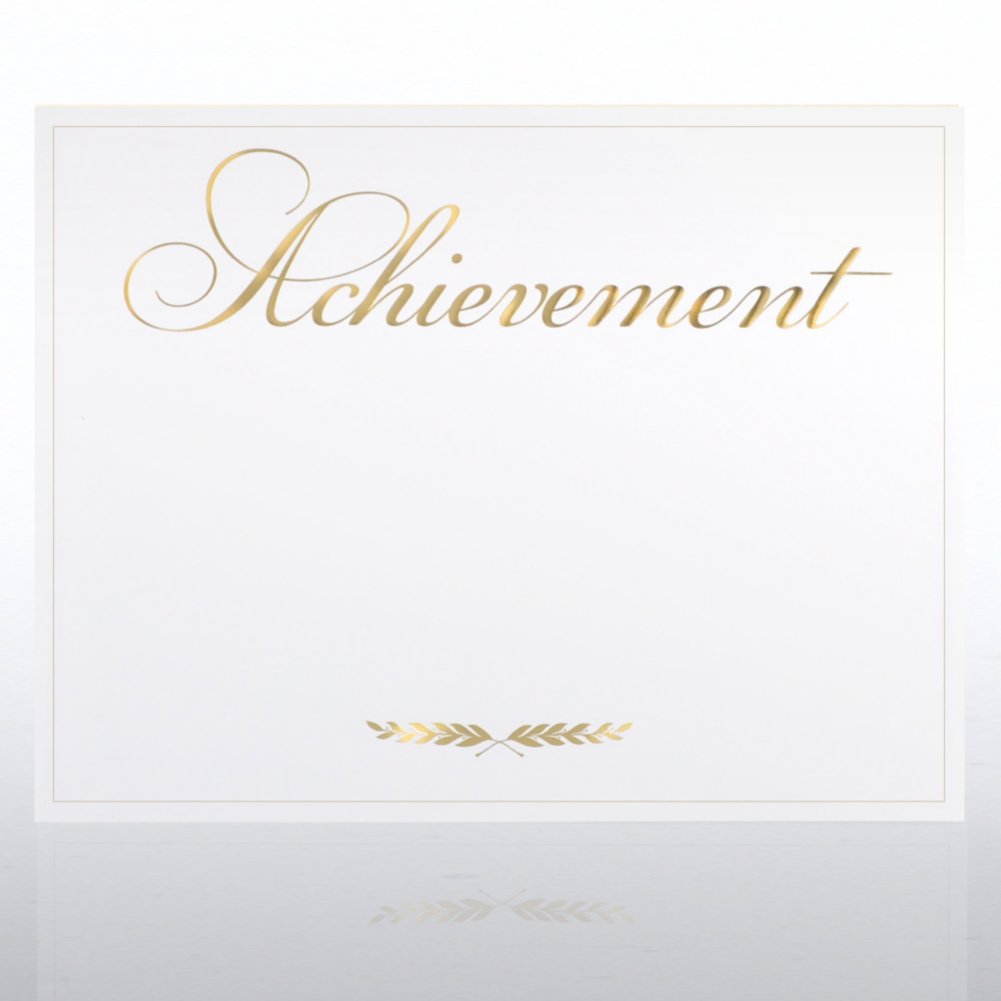 Foil Certificate Paper - Laurel Achievement CARD2