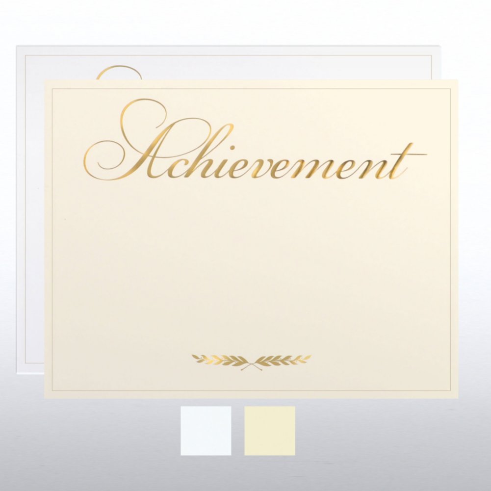 Foil Certificate Paper - Laurel Achievement