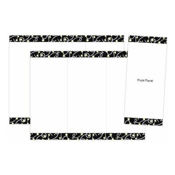 Tri-fold - Black Tie