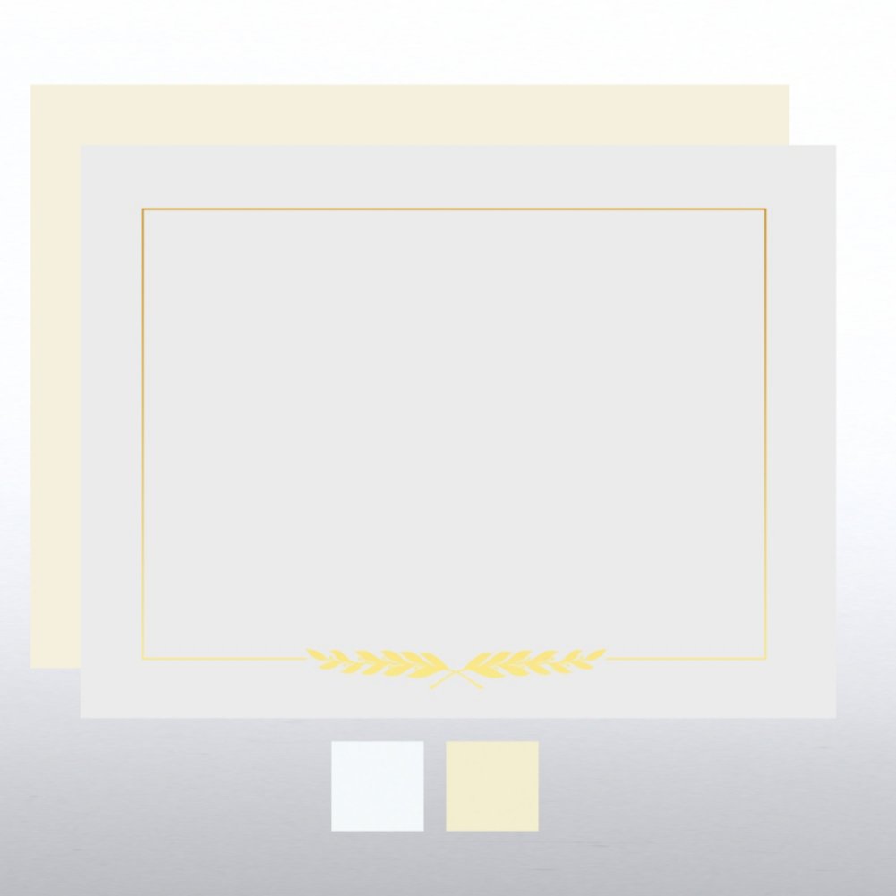 Foil Certificate Paper - Laurel