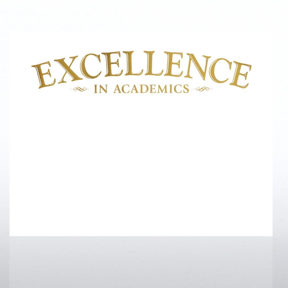 Foil-Stamped Certificate Paper - Excellence in Academics