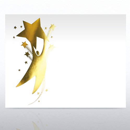 Star Player Foil-Stamped White Certificate Paper at ...