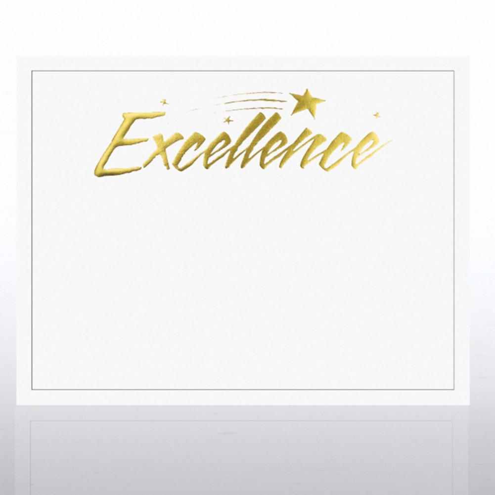 Foil Certificate Paper - Excellence Star CARD2