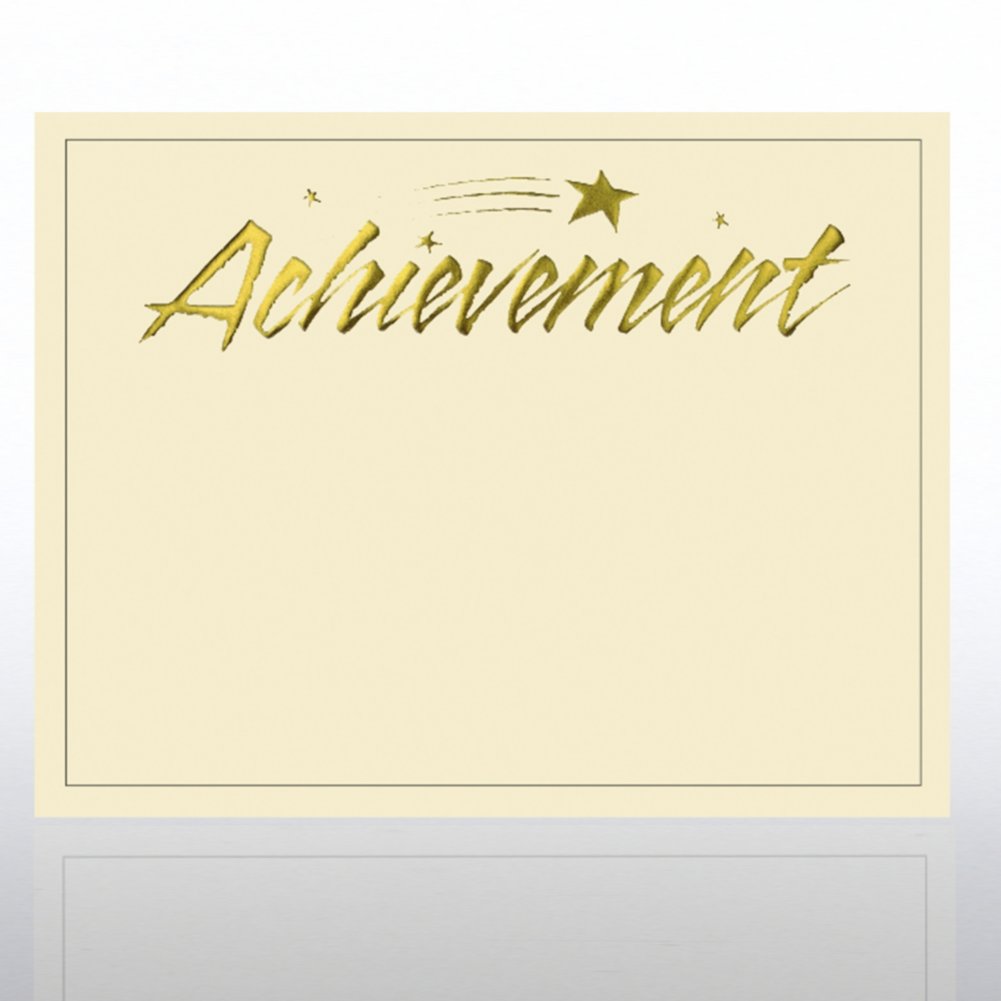 Foil Certificate Paper - Achievement Blaze Star CARD1