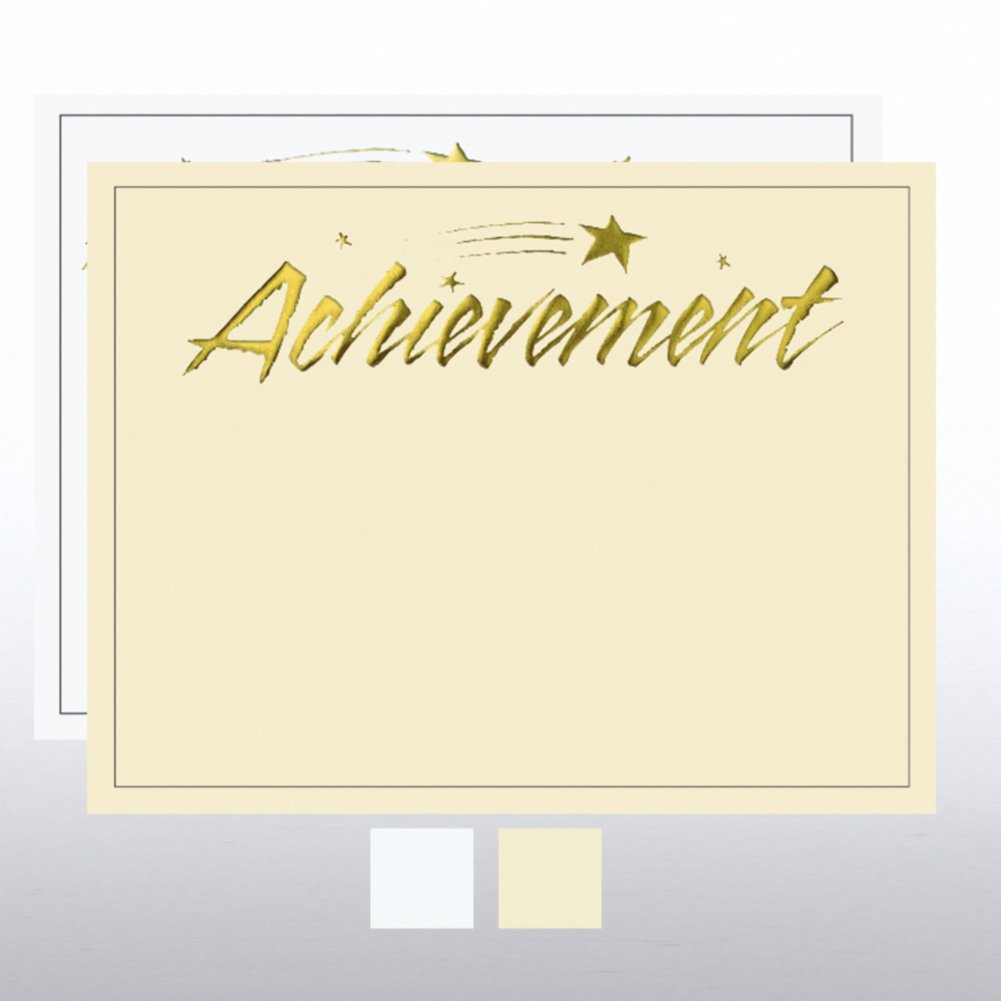 Foil Certificate Paper - Achievement Blaze Star