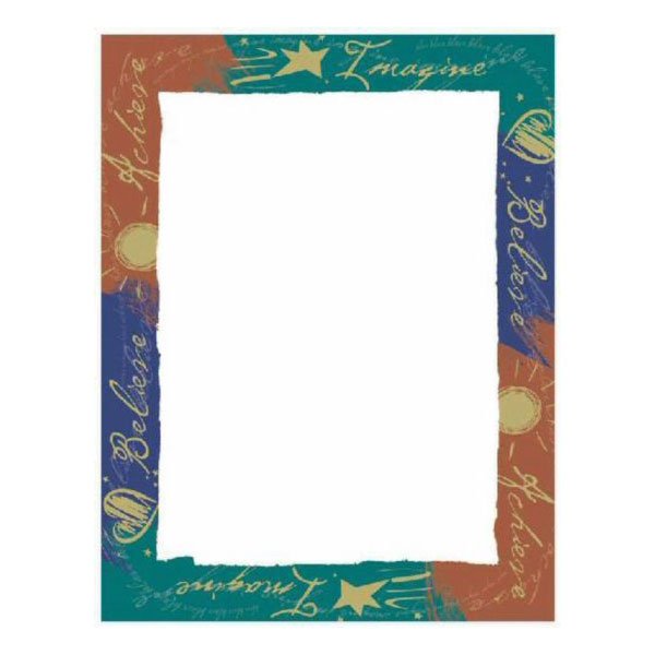 Border Paper - Imagine, Believe, Achieve
