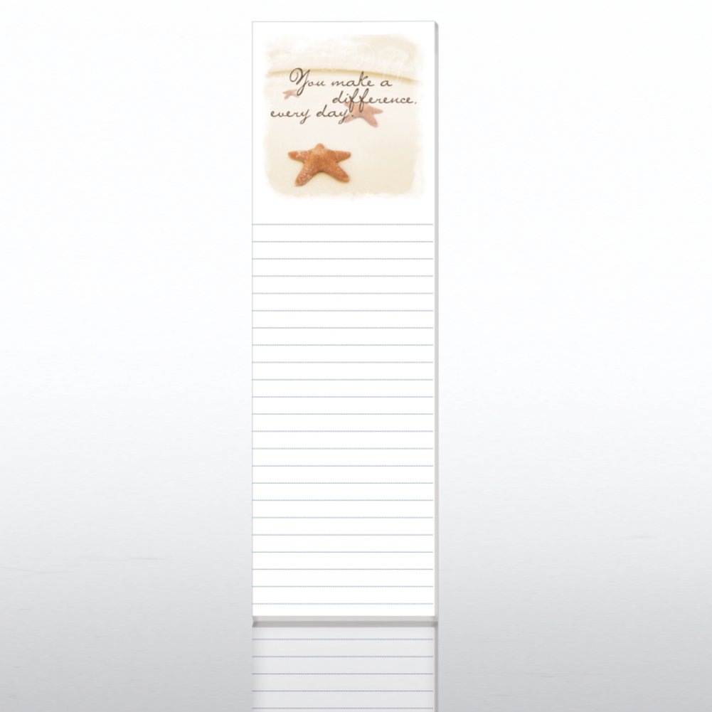 Quarter-Size Notepads - Starfish: You Make a Difference