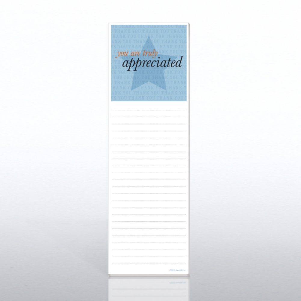 Quarter-Size Notepad - You are Truly Appreciated