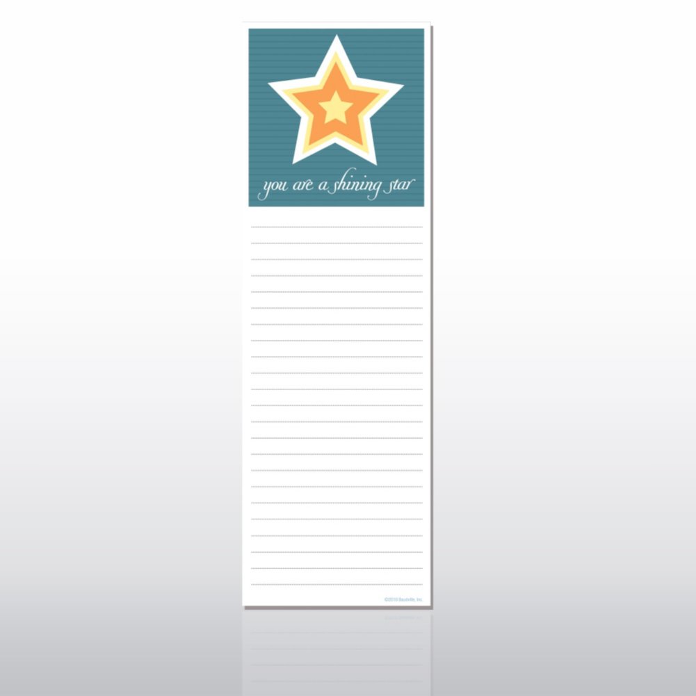 Quarter-Size Notepads - You are a Shining Star