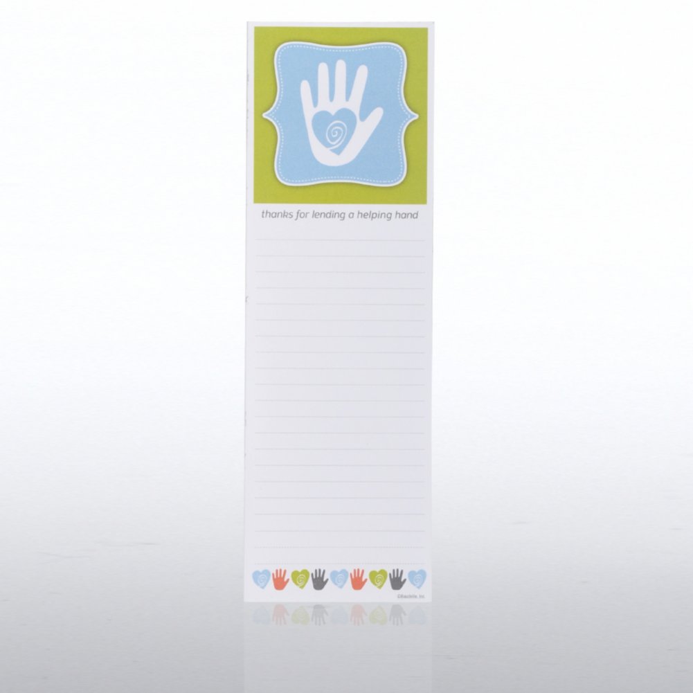 Quarter-Size Notepad - Helping Hand