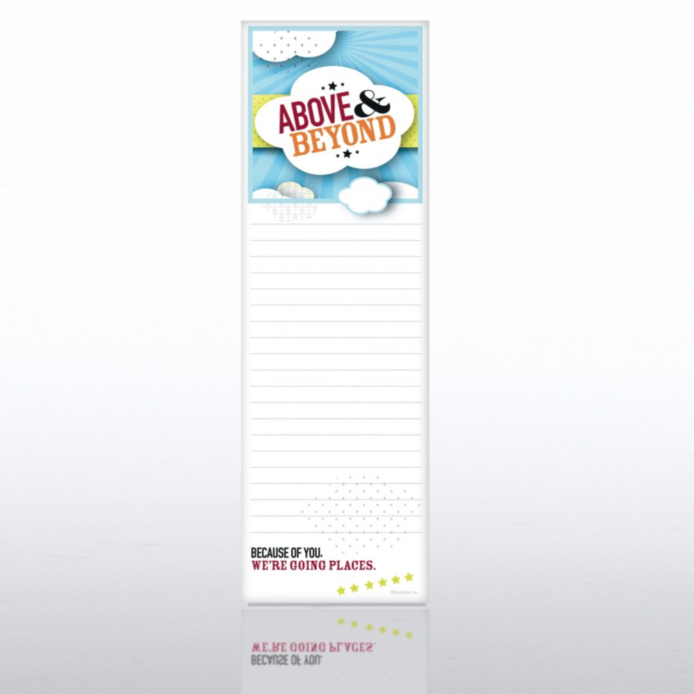 Above and Beyond Quarter Sized Notepad