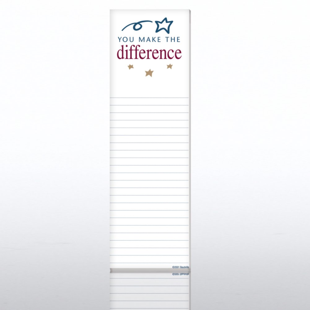 Quarter-Size Notepads - You Make the Difference