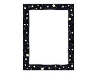 Border Paper - Black Tie - Silver Foil