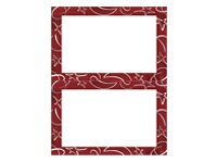 Jumbo Postcard - Red Gala - Silver Foil