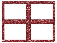 Postcard - Red Gala - Silver Foil