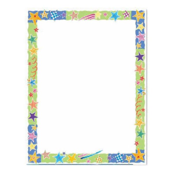Border Paper - Funky Stars