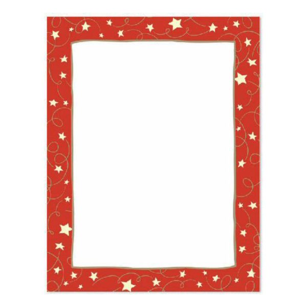 Border Paper - Red Tie