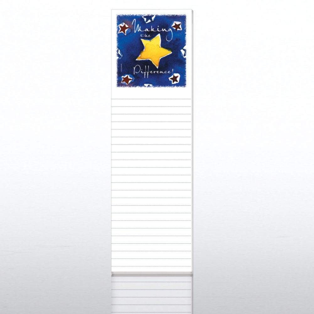 Quarter-Size Notepads - Making the Difference