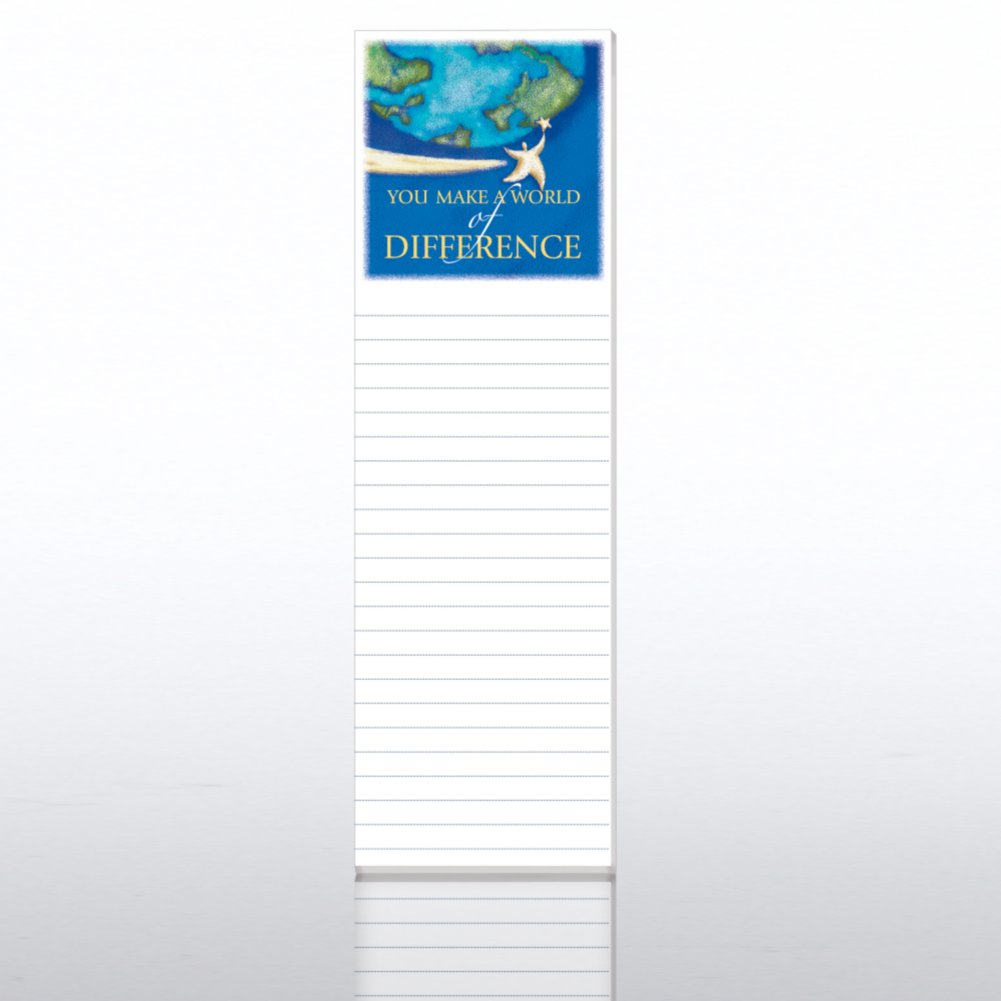 Quarter-Size Notepads - You Make a World of Difference