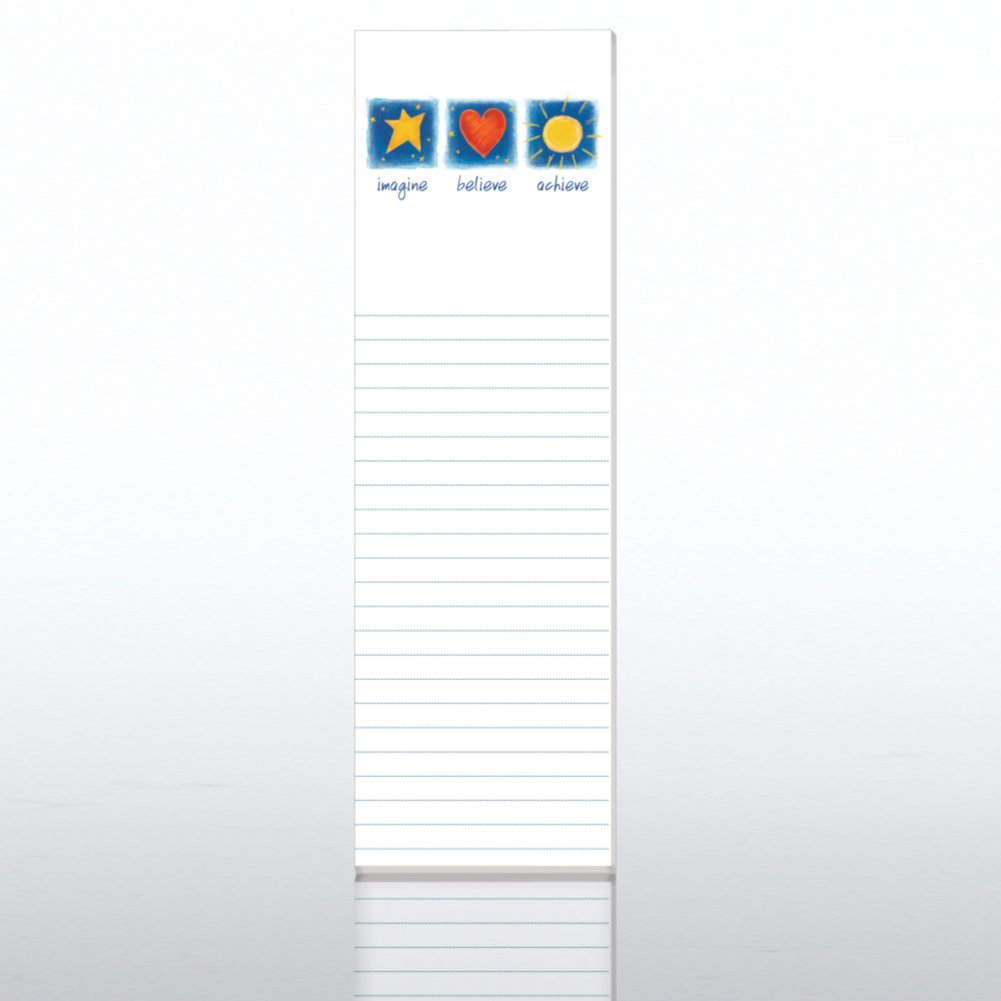 Quarter-Size Notepads - Imagine Believe Achieve