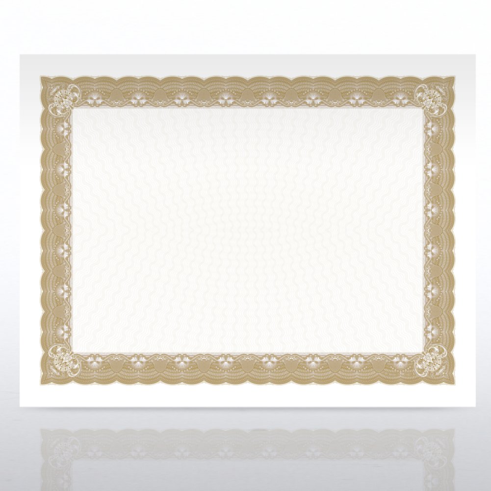 Certificate Paper - Cabaret - Gold