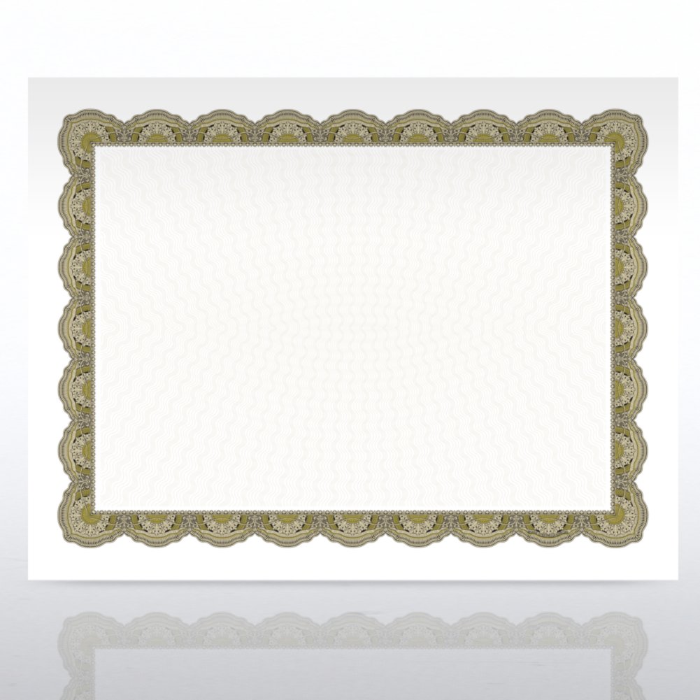 Certificate Paper - Regency - Gold/Black