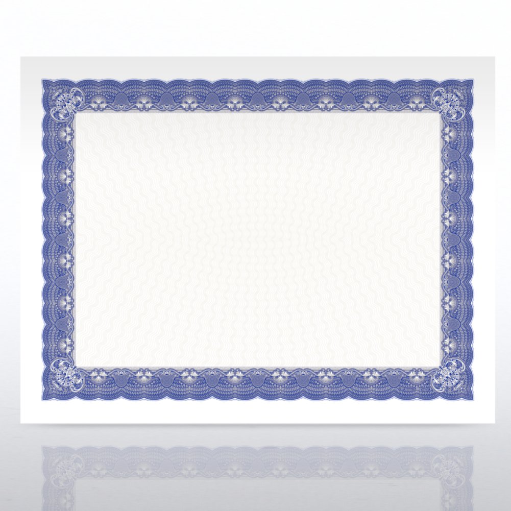Certificate Paper - Cabaret - Royal Blue