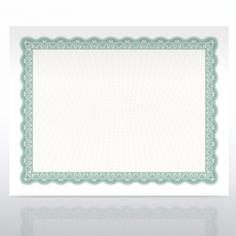 Certificate Paper - Official - Teal