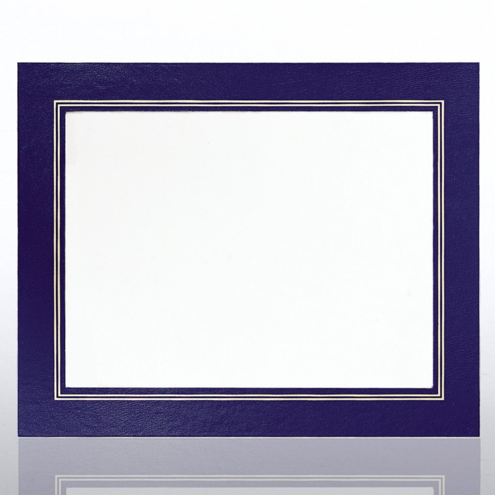 Leatherette Frame - Blue - Foil Border