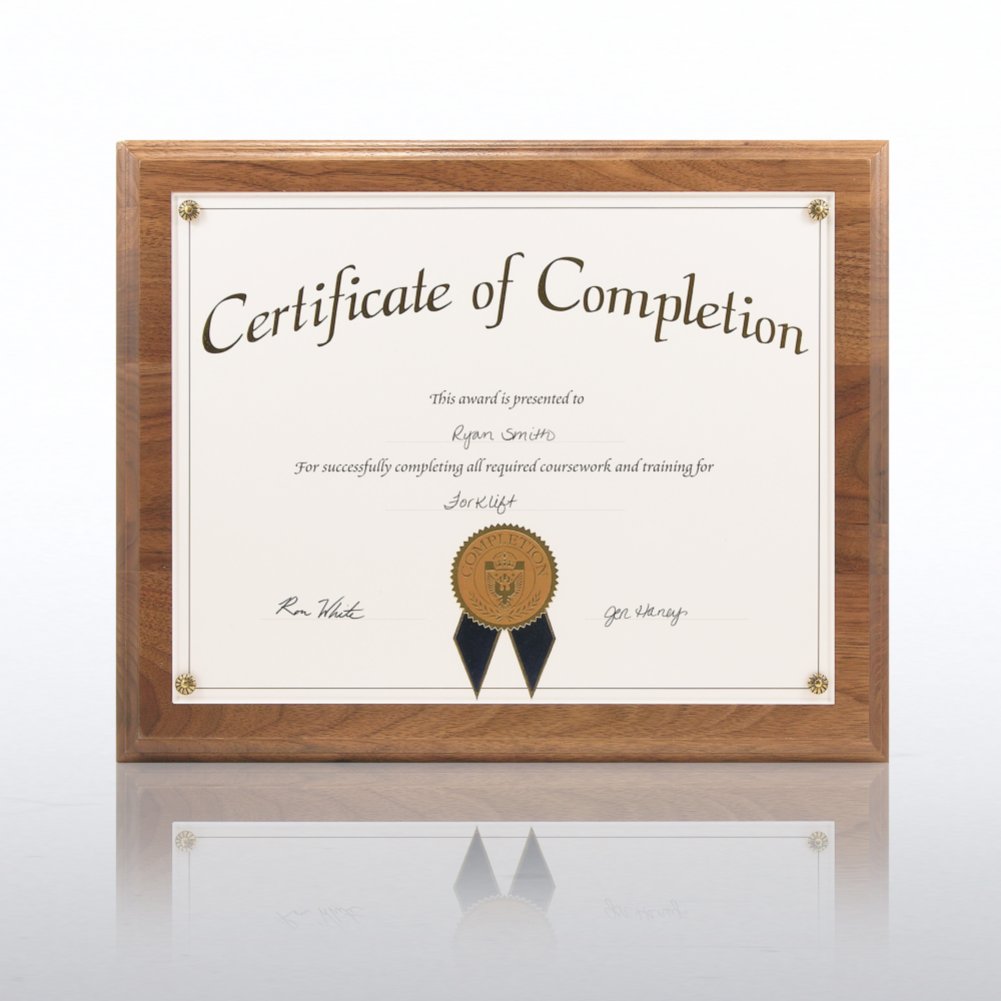 Solid Wood Plaque - Walnut