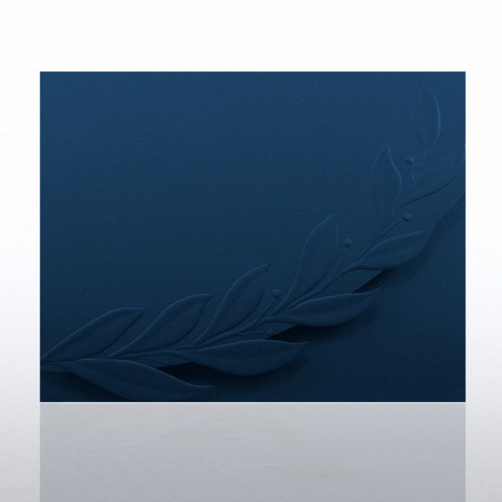 Certificate Folder - Embossed Laurel Flap CARD1