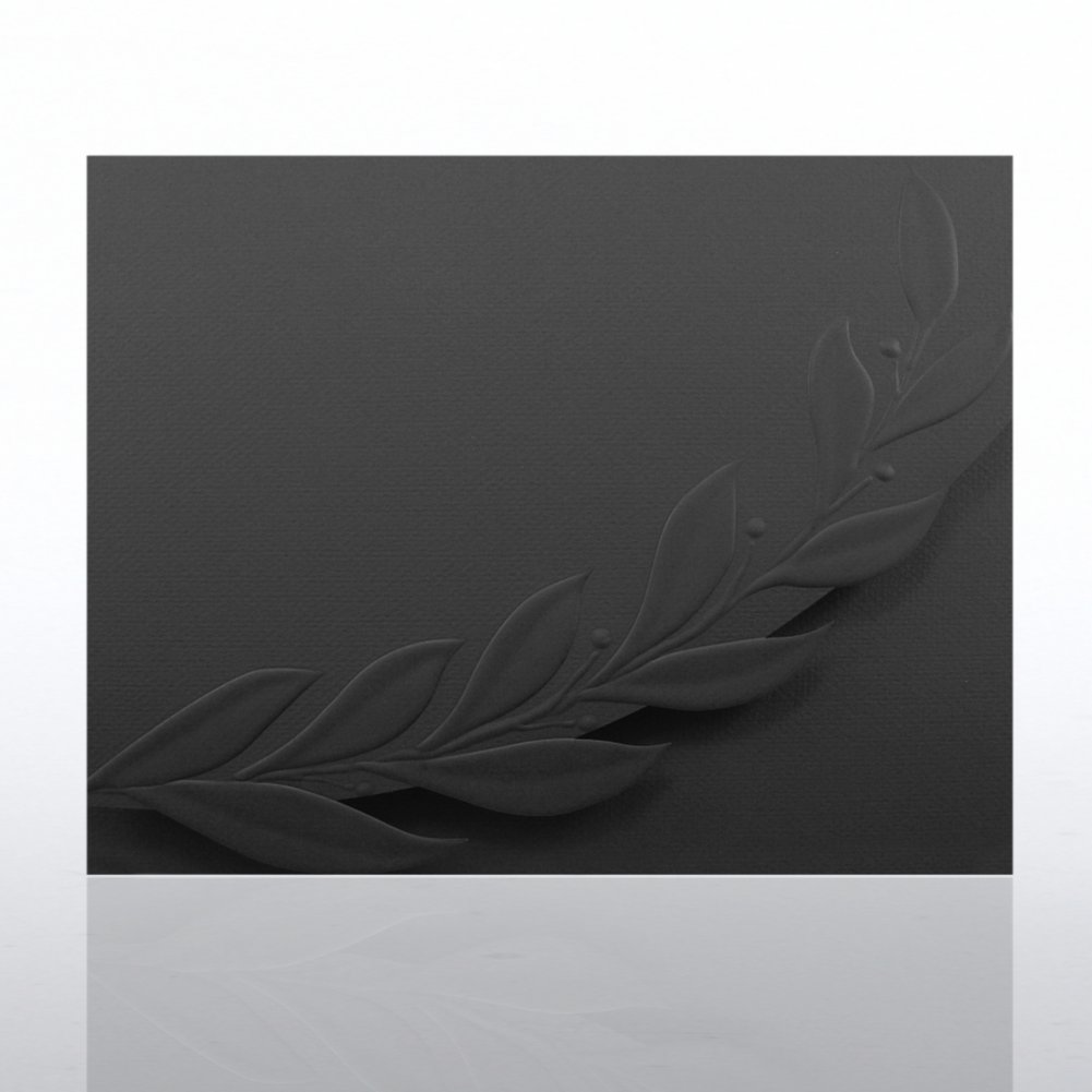 Certificate Folder - Embossed Laurel Flap CARD2