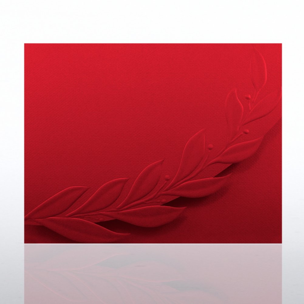 Certificate Folder - Embossed Laurel Flap CARD5