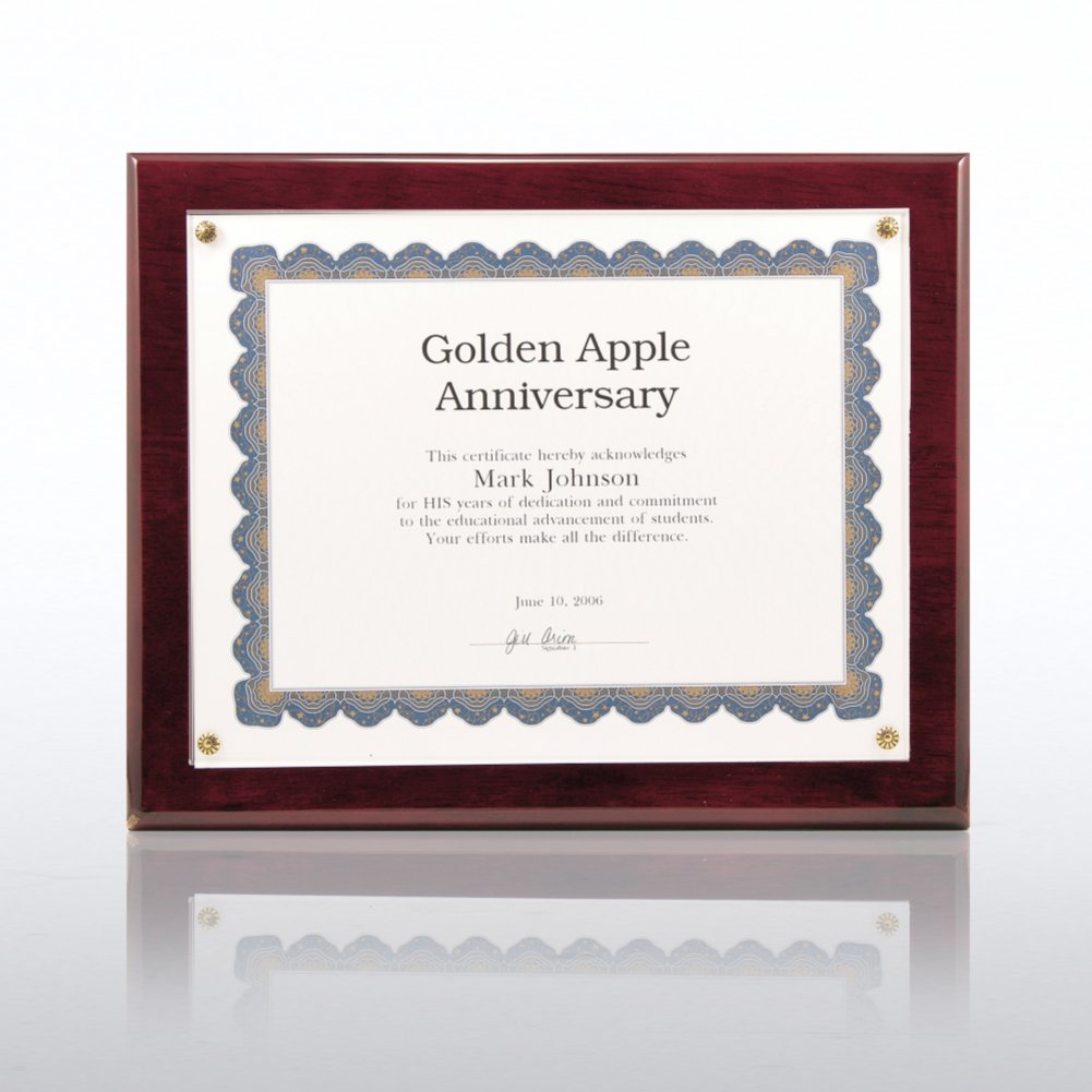 Solid Wood Plaque - Cherry Piano Wood