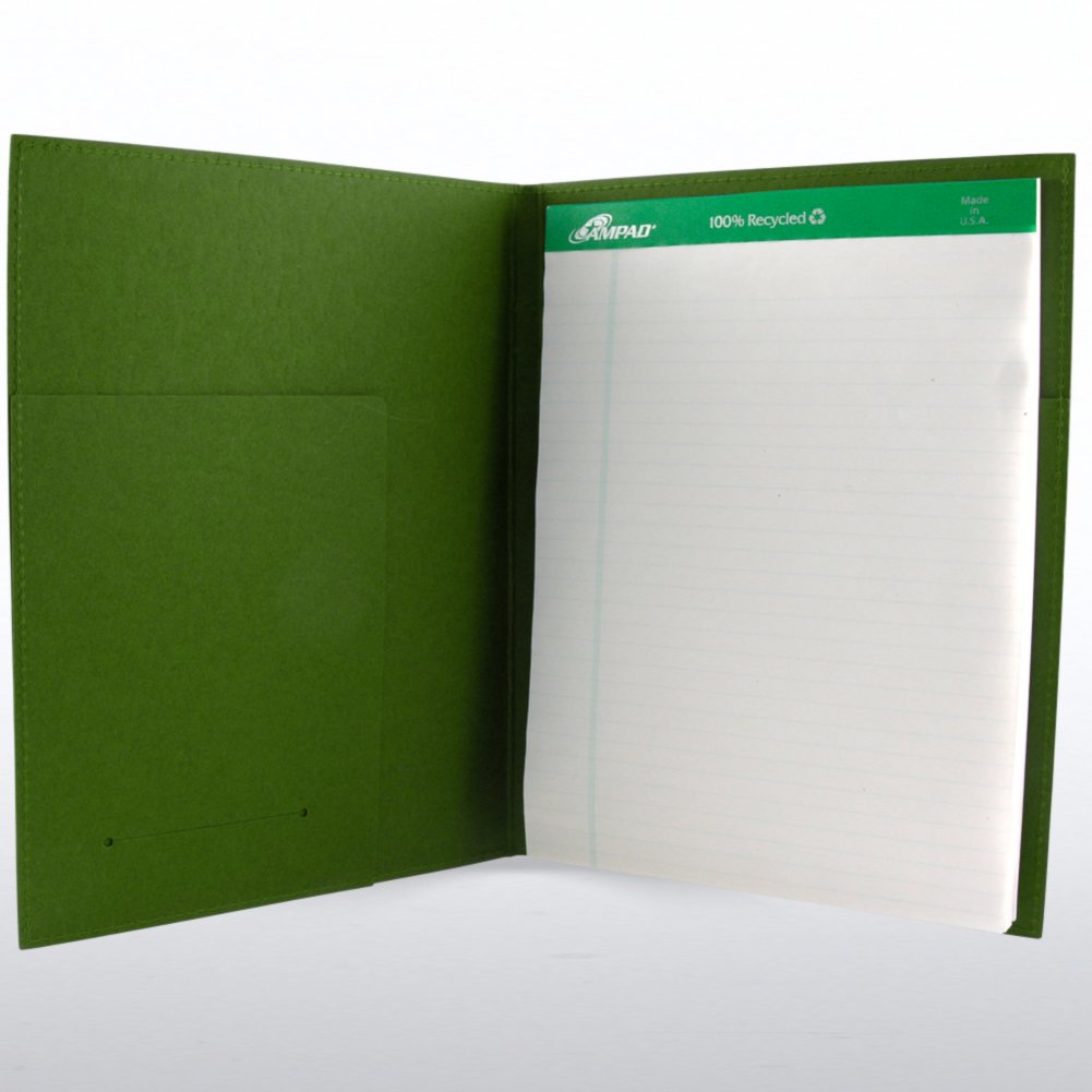 g-thanks - Recycled Padfolio - Green OPEN