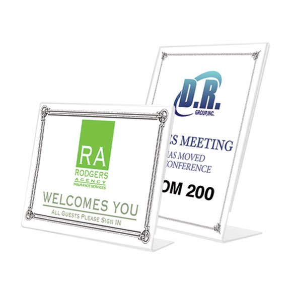 Acrylic Desktop Sign - Full Page