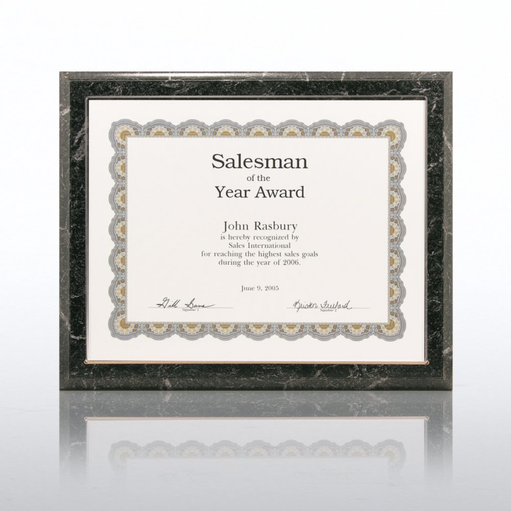 Heavy Weight Display Plaque - Simulated Marble