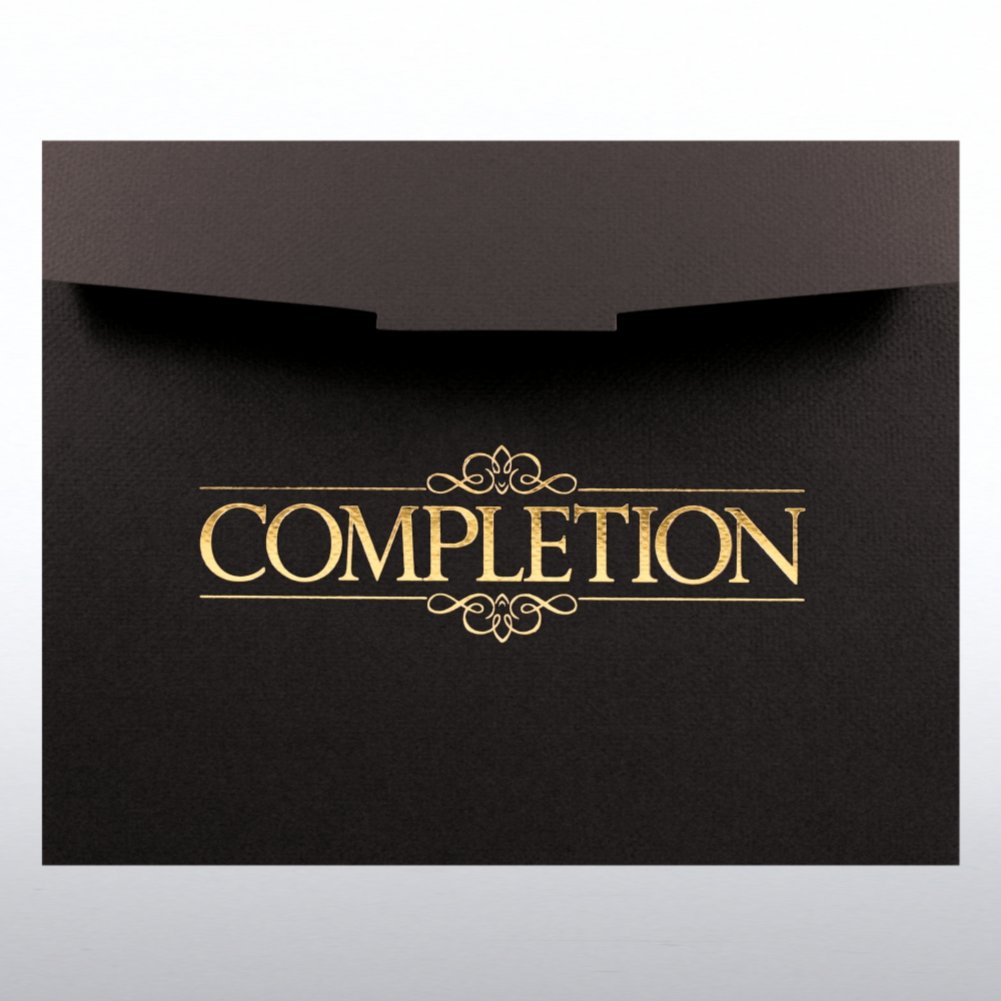 Completion Foil-Stamped Certificate Folder CARD2