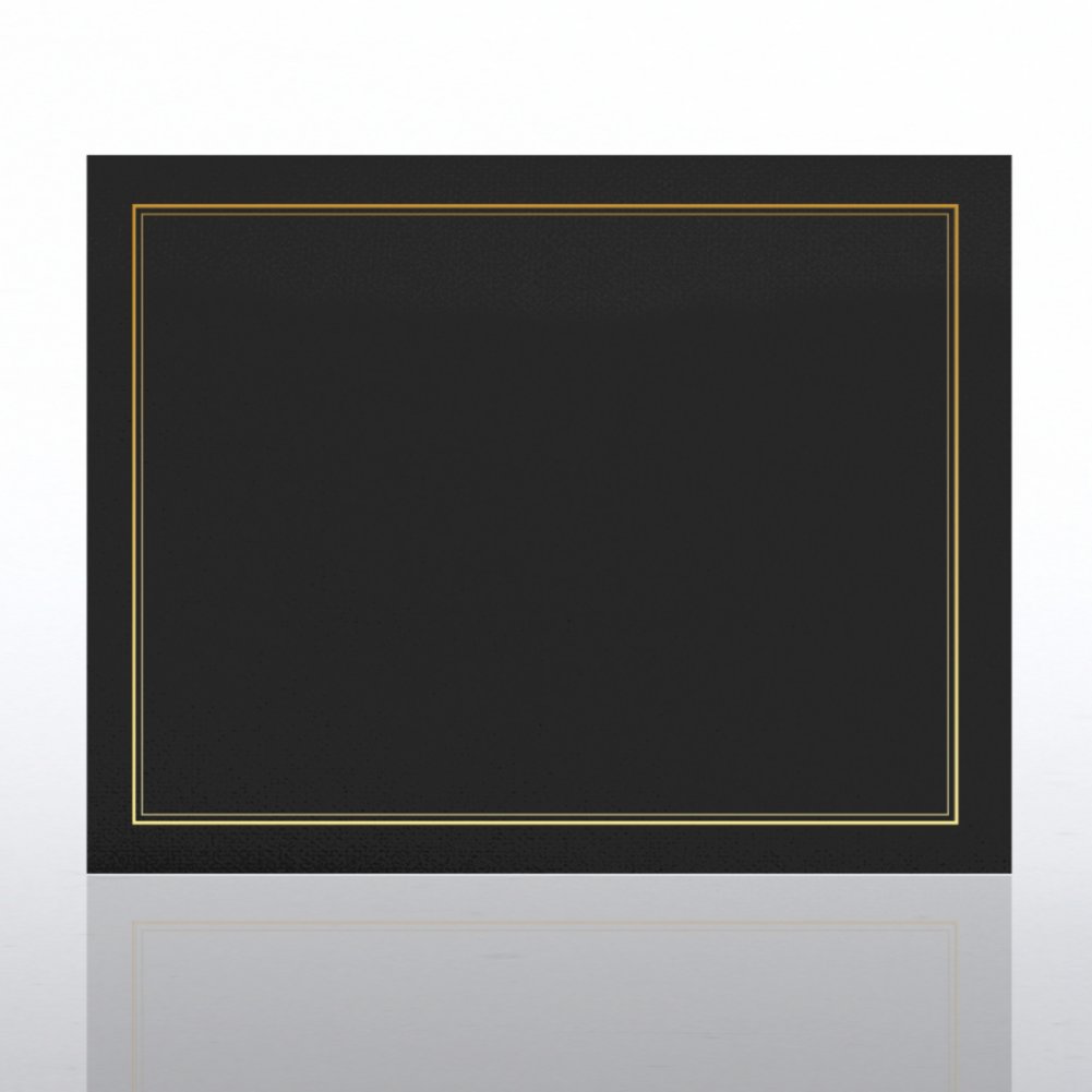 Gold Foil Border Certificate Cover CARD2