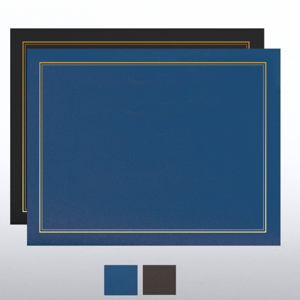 Gold Foil Border Certificate Cover