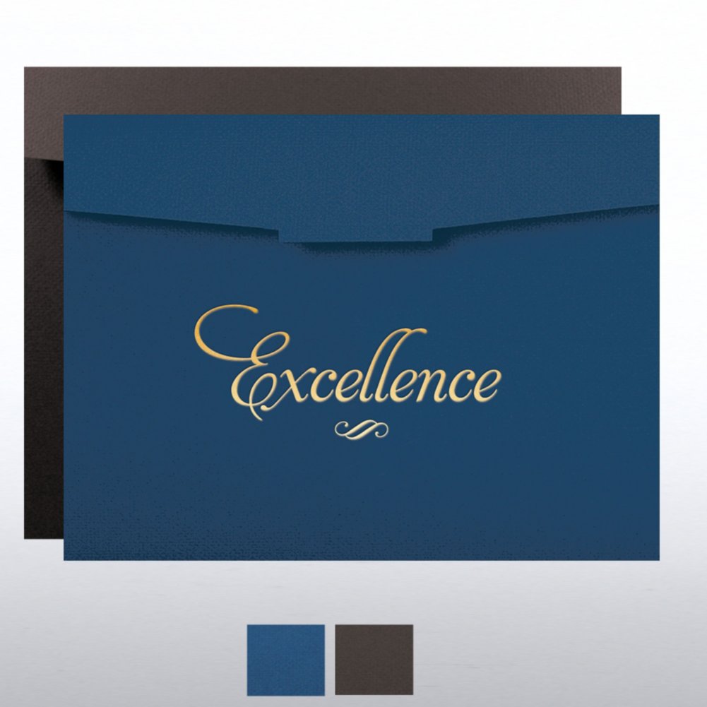 Foil-Stamped Certificate Folder - Excellence Formal