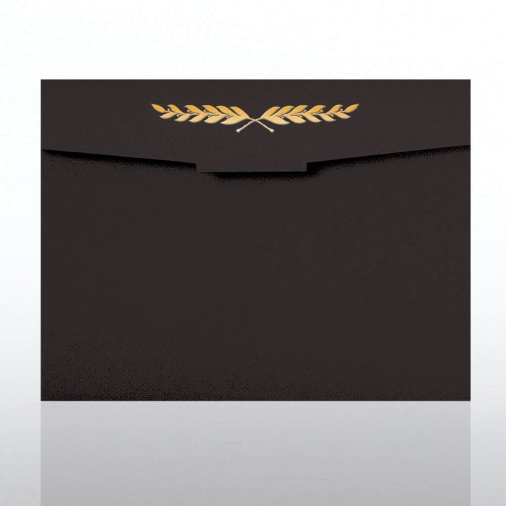 Laurel Flap Design Foil Certificate Folder CARD2
