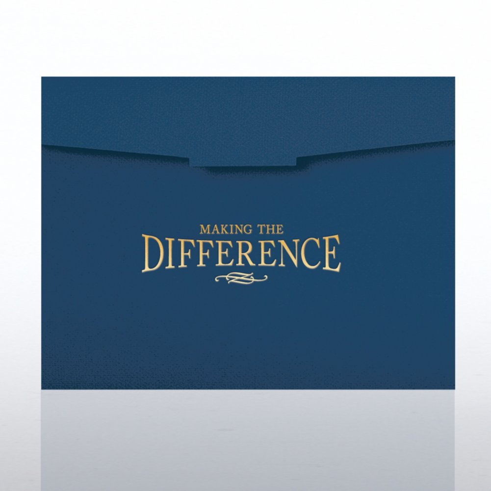Foil-Stamped Certificate Folder - Making the Difference CARD1