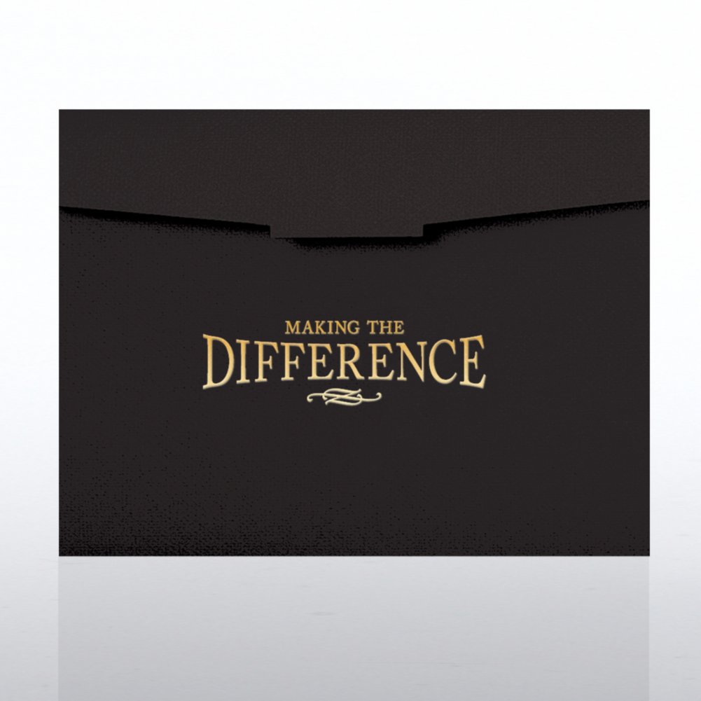 Foil-Stamped Certificate Folder - Making the Difference CARD2